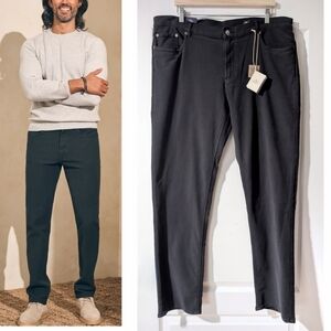 NWT Faherty | Stretch Terry 5 Pocket In Onyx Black